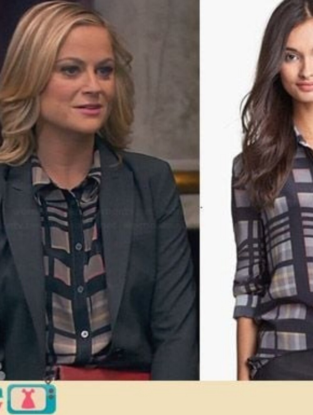 Equipment Reese 100% Silk Plaid Button-Up Shirt XS Gray Black Luxury Staple